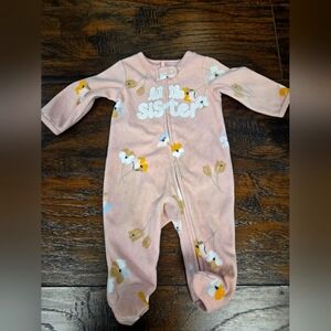 3/$10 NWOT 3 month little sister fleece pajama